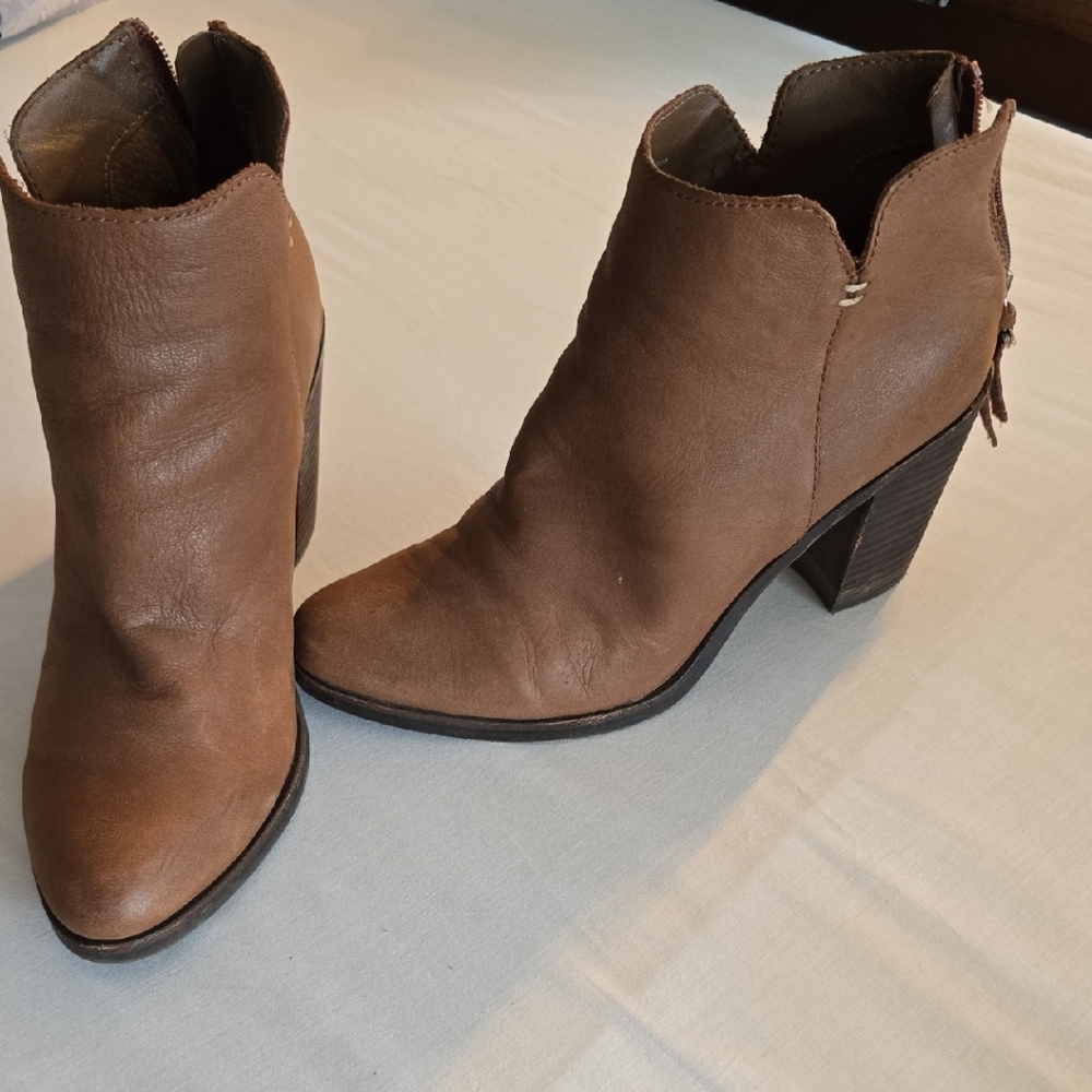 Kork-Ease Brown Ankle Booties